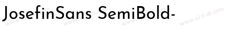 JosefinSans SemiBold字体转换